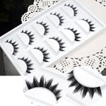 Makeup False Eyelashes Natural Crisscross Thick Soft Eyelashes 100% Handmade Cotton Stems Fake Eyelashes Fashion Stage Lashes