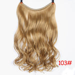 24 Inches Invisible Wire No Clips In Halo Hair Extension Long  Long Curly Secret Wire Fish Line Hairpieces For Women LUPU WIG