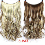 24 Inches Invisible Wire No Clips In Halo Hair Extension Long  Long Curly Secret Wire Fish Line Hairpieces For Women LUPU WIG