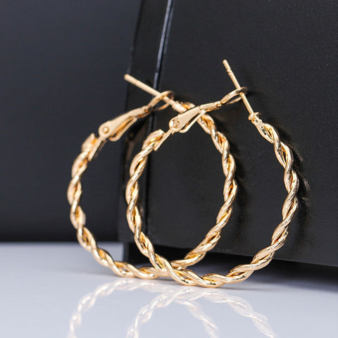 2019 gold earrings for women fashion large hollow circle earrings ball party nightclub gift girlfriend pledge earrings