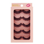 5 Pairs 3D Eyelashes Hand Made Natural Long Faux Mink Lashes High Quality False Lashes Extensions Maquiagem Makeup Tool