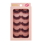 5 Pairs 3D Eyelashes Hand Made Natural Long Faux Mink Lashes High Quality False Lashes Extensions Maquiagem Makeup Tool