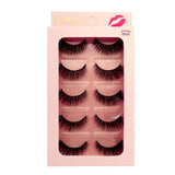 5 Pairs 3D Eyelashes Hand Made Natural Long Faux Mink Lashes High Quality False Lashes Extensions Maquiagem Makeup Tool