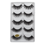 5 Pairs 3D Eyelashes Hand Made Natural Long Faux Mink Lashes High Quality False Lashes Extensions Maquiagem Makeup Tool