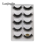 5 Pairs 3D Eyelashes Hand Made Natural Long Faux Mink Lashes High Quality False Lashes Extensions Maquiagem Makeup Tool