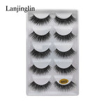 5 Pairs 3D Eyelashes Hand Made Natural Long Faux Mink Lashes High Quality False Lashes Extensions Maquiagem Makeup Tool