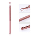 1 Pc Nail Art Pusher Remover Stick Rod Gel Polish Stainless Steel Manicure Nail Art Tool for Removing Manicure Varnish