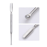 1 Pc Nail Art Pusher Remover Stick Rod Gel Polish Stainless Steel Manicure Nail Art Tool for Removing Manicure Varnish