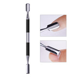 1 Pc Nail Art Pusher Remover Stick Rod Gel Polish Stainless Steel Manicure Nail Art Tool for Removing Manicure Varnish